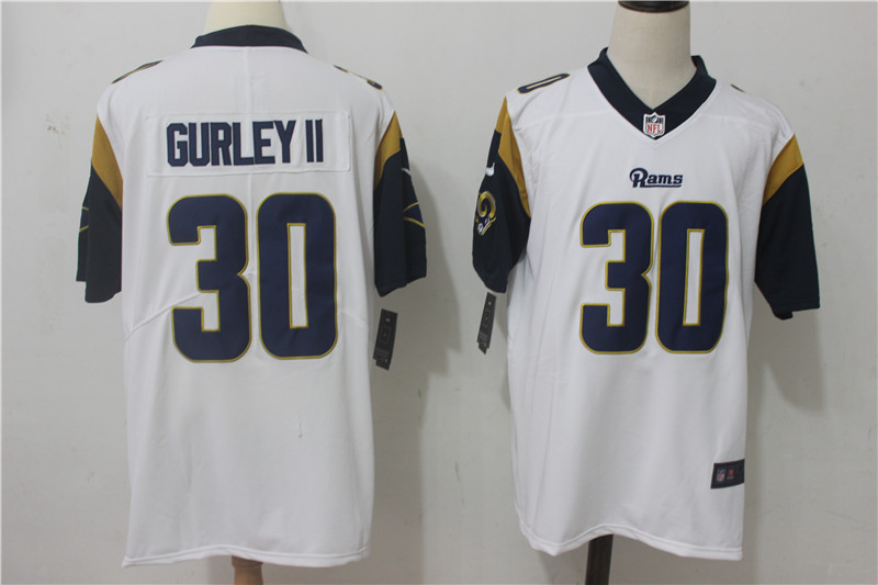Men Los Angeles Rams #30 Gurley ii White Nike Vapor Untouchable Limited NFL Jerseys->women nfl jersey->Women Jersey